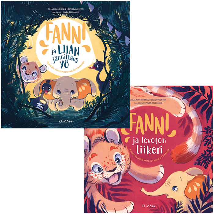 Fanni-kirjapaketti: Fanni ja levoton liikeri ja Fanni ja liian jännittävä yö
